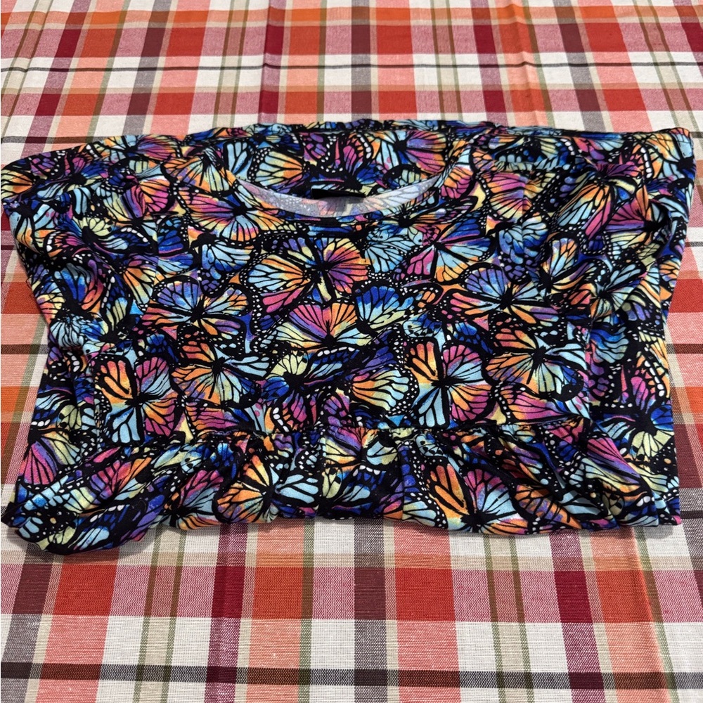 Colorful Butterfly Print dress